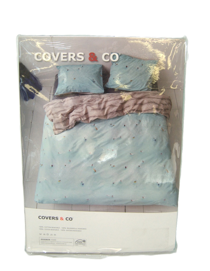 Duvet Cover Set/3pcs-144TC-CT/PR-Dbl/Full-Anthracite-Ocean-COVERS & CO