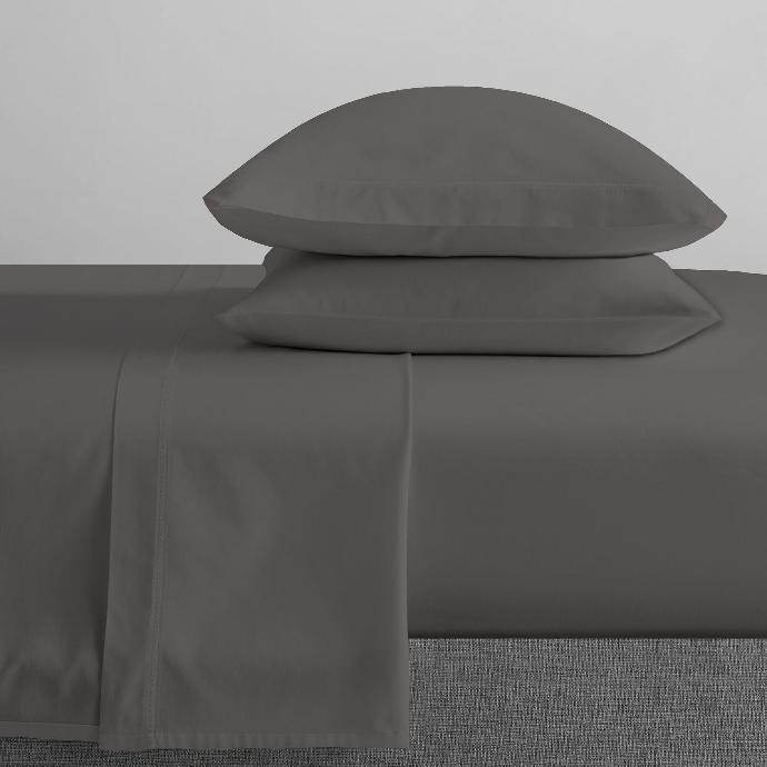 All / Sheet Set-75TC-POLY/Satin-QUEEN-NA/Charcoal-MALLIBU SATIN